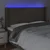 Vidaxl LED posteljno vzglavje taupe 183x16x118/128 cm blago