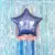 Folija balon zvijezda plava Happy Birthday 40cm