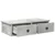 Zidna polica s ladicama beton siva 60x28x15cm konstruirano drvo