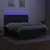 Vidaxl Box spring postelja z vzmetnico LED črna 160x200 cm blago