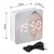 Camry cr1150w budilnik usb 8.3x8.3x3.5 cm beli