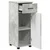Kupaonski ormar s ladicama Betonski sivi 30 x 35 x 80 cm