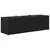 Vrtna sadilica s 3 posude crna 105 x 30 x 32 cm od poliratana