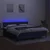 Vidaxl Box spring postelja z vzmetnico LED modra 160x200 cm blago
