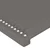 LED uzglavlje sivo 203x16x118/128 cm od umjetne kože