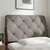 Vidaxl Blazina za vzglavje taupe 80 cm blago