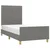 Vidaxl Posteljni okvir brez vzmetnice temno siv 90x200 cm blago