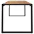 Vrtni stol s U-nogama 180 x 90 x 75 cm od masivnog drva bagrema