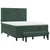 Vidaxl Box spring postelja z vzmetnico temno zelena 140x200 cm žamet