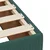 Vidaxl Box spring postelja z vzmetnico temno zelen 140x190 cm žamet