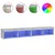 TV ormarići s LED svjetlima 2 kom boja betona 100x30x30 cm