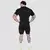 GymBeam Static Seamless T-shirt Black