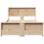 vidaXL Konstrukcija postelje Rjava 140 x 190 cm Trdna borovina