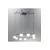 Opviq luster Sonic 2846-7A, LED 44 W, crni