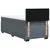 Box spring krevet s madracem tamnosivi 80 x 200 cm baršunasti