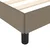 Vidaxl Posteljni okvir brez vzmetnice taupe 120x190 cm blago