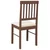 vidaXL Jedilni stoli z blazinami 2 kosa Brown Solid Wood Rubber