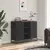 Komoda crna 92x35x76 cm od konstruiranog drva