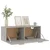 Vidaxl Stenska omarica 100x36,5x35 cm konstruiran les