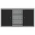 Ormar za alate s policom Crna i Siva 100 x 20 x 55 cm