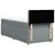 Box spring postelja z vzmetnico svetlo siva 80x200 cm blago