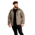 GymBeam Men‘s Puffer Jacket Vetiver/Black
