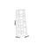 Hanah Home Polica 60?x180x45cm Bela