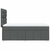 vidaXL Box spring postelja z vzmetnico temno siva 100x200 cm blago