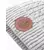 Ombre Mens beanie cap with round embossed patch - broken white