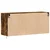 Zidni TV ormarić LED boja dimljenog hrasta 100x31x45 cm