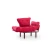 Atelier del Sofa Fotelja Nitta 95x85x70cm Bordo