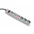 Gembird surge protection power strip, 6 sockets, 1.8m, 16A automatic circuit breaker, power Switch, grey ( SPG6-B-6C )
