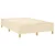 vidaXL Box spring postelja z vzmetnico krem 120x200 cm blago
