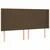 Vidaxl Box spring postelja z vzmetnico LED temno rjava 200x200cm blago
