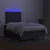 Vidaxl Box spring postelja z vzmetnico LED temno siva 120x190 cm blago