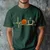 Camiseta Muška majica sa štampanim printom Cam 4010, Zimzelena
