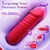 SuperLove Sucking & Thrusting Double Ended Vibrating Dildo Red