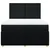Vidaxl Box spring posteljni z vzmetnico črn 140x190 cm blago