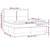 Vidaxl Box spring postelja z vzmetnico LED temno rjava 180x200cm blago