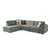 Atelier del Sofa Ugaona garnitura na razvlačenje S-Loft Left, 206 x 290 cm, Zelena