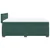 Vidaxl Box spring postelja z vzmetnico temno zelena 160x200 cm žamet
