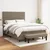 Vidaxl Box spring postelja z vzmetnico taupe 140x190 cm blago