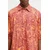 Bombažna srajca Marcelo Burlon Aop Mech Bowling Shirt Orange Burgundy