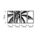 Wallity Zidna dekoracija Coconut Tree-312, Crna