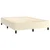 Vidaxl Box spring postelja z vzmetnico krem 140x190 cm umetno usnje