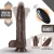 Blush Dr. Skin Silicone Dr. Murphy 8 Inch Thrusting Dildo Chocolate