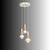 Opviq luster Elwood 20803-SET-30-F, 3 × E27, zeleni