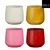 Saksija okrugla 13.5cm x14 cm crvena ,pink,oker,prljavo bela
