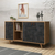 Wallity Komoda Planky 140x86x40cm Hrast-Tamnosiva