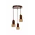 Opviq Luster Loer C, 3 x E27 Max, 40W, Braon